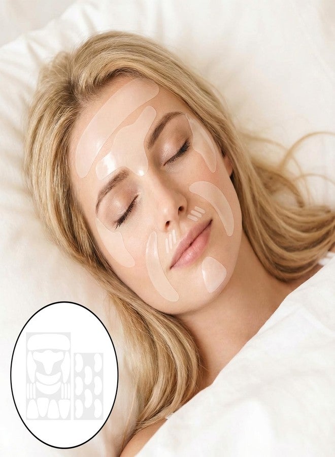 Sibba 200Pcs Facial Wrinkle Patches, Overnight Anti-Aging Facial Stickers Face Tape for Forehead Lines, Frown Areas, Smile Creases, Gentle Wrinkle Patches for All Skin Types - Image 4
